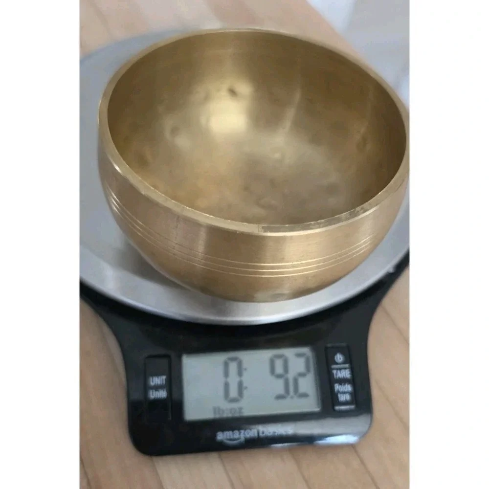Brass Tibetan Singing Bowl Only Yoga Sound Healing Meditation‎ Instrument Church